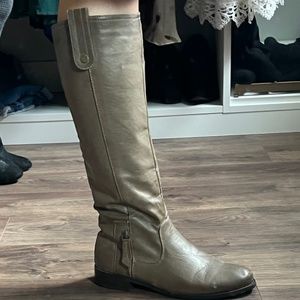 Taupe tall boots in good condition